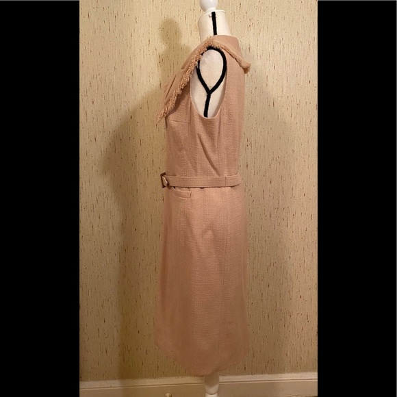 NWOT Christian Dior boucle wide collar belted dress - Picture 4 of 8